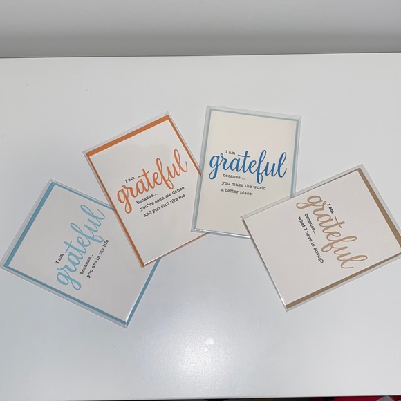 Papyrus Other - Bundle of 4 Paper Destiny for Papyrus “Grateful” Cards